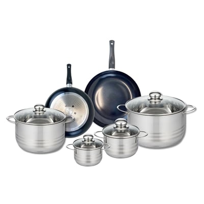 2 poêles 20/24cm + 4 faitouts 12/14/20/24cm PRIMA BRILLANT ELO
