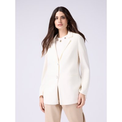 Blazer réalisé en jersey doux au toucher de couleur unie OLTRE