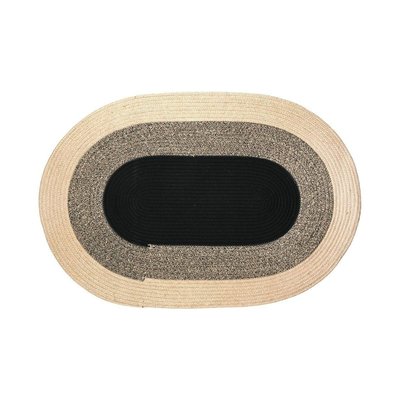 Tapis ovale en jute naturelle et teintée AUBRY GASPARD