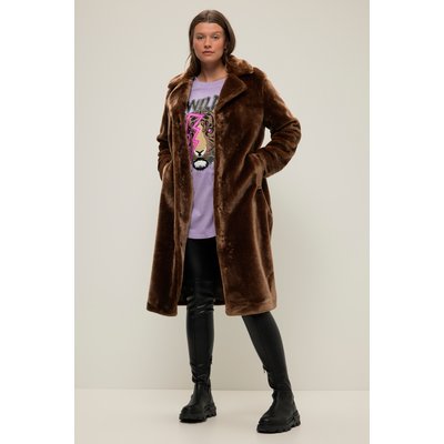 Manteau fausse fourrure grande taille sale