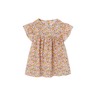 Blouse imprimée manches courtes à volants VERTBAUDET
