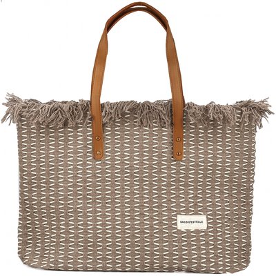 Sac à main cabas anses longues BLEU CERISE
