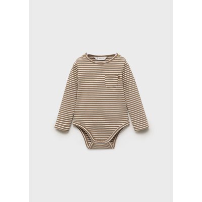 Body rayé en coton MANGO BABY