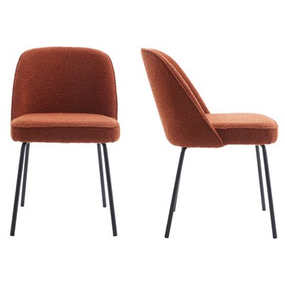 Lot de 2 chaises en tissu bouclé - OLDEN HOMIFAB