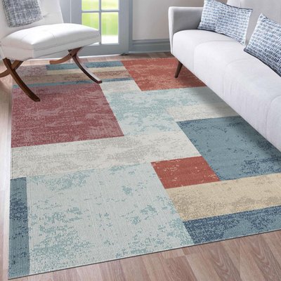 Tapis extérieur tissé kilim rectangle SOYEUX C UN AMOUR DE TAPIS