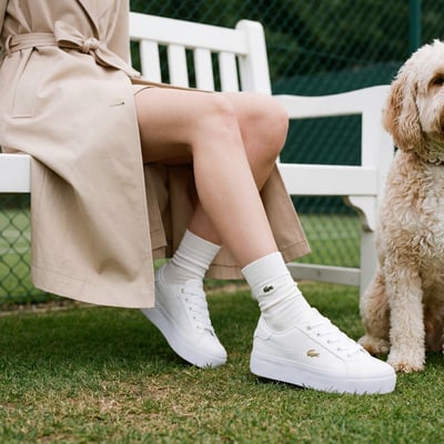 Sneakers Ziane Platform femme en cuir LACOSTE