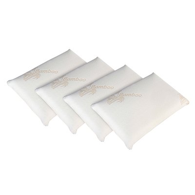 Lot de 4 oreillers Mémoire de forme BAMBOO OLYMPE LITERIE