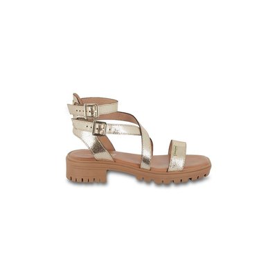 Sandales petit talon en cuir Hursula LES TROPEZIENNES PAR M BELARBI