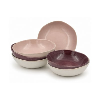 Lot de 6 assiettes creuses, TERRA ARTIME