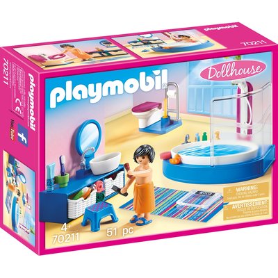 DollhouseSalle de bain avec baignoire PLAYMOBIL