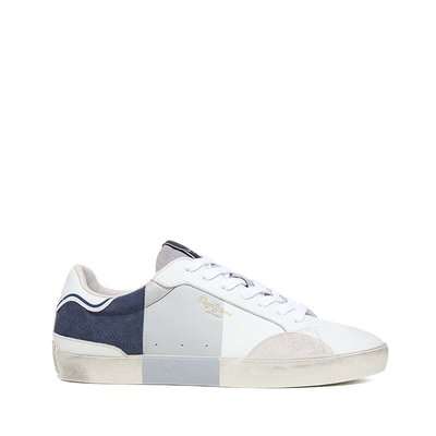 Sneakers En Cuir Avec Détails En Daim PEPE JEANS