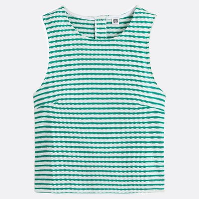 Canotta a righe, collo rotondo LA REDOUTE COLLECTIONS