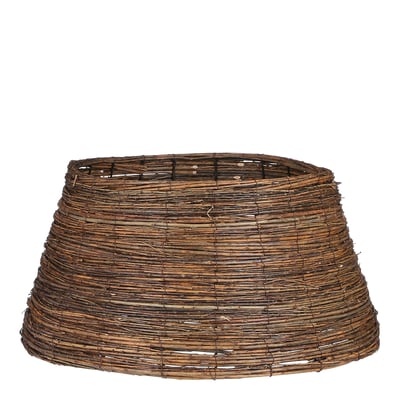 Cache-pied de Noël en branches de saule tressées Ø55 cm MITHRA MICA DECORATIONS