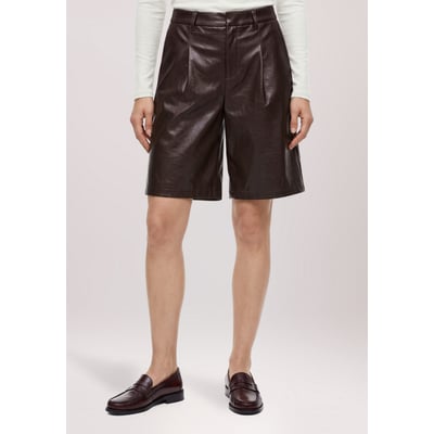 Short en simili cuir à poches CARTOON