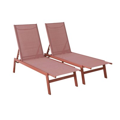 Transat acier multi positions (lot de 2) FLORA SWEEEK