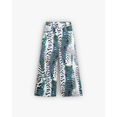 Pantalon en denim culotte imprimÉ SCALPERS