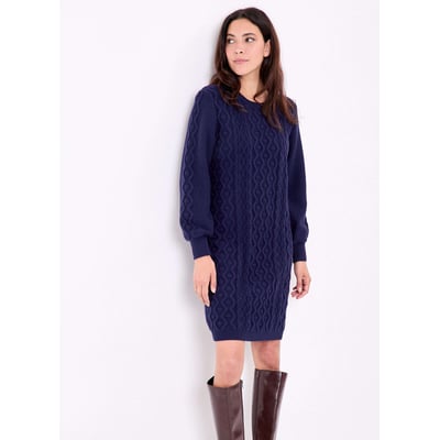 Robe pull maille fantaisie ALATA LA FIANCÉE