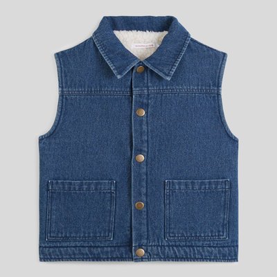 Veste sans manche effet jean, en coton certifié OEKOTEX MONOPRIX
