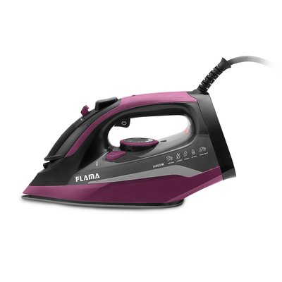 Ferro a vapor 2400W 5343FL, base cerâmica Ultra Glide, da Flama FLAMA