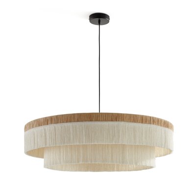 Candeeiro de teto com franjas, em ráfia, Ø86 cm, Kavi LA REDOUTE INTERIEURS