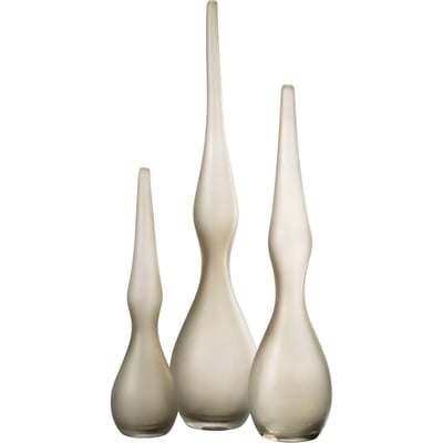 Set de 3 vases courbes en verre RECOLLECTION