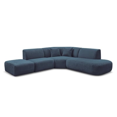 Canapé modulable 6 places en tissu chenille, ANDA BOBOCHIC