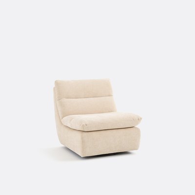 Fauteuil velours gaufré pivotant, ERABLE LA REDOUTE INTERIEURS