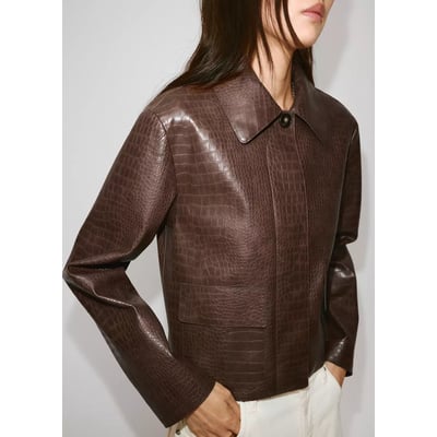 Veste effet peau de croco MANGO