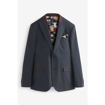 Veste de costume ajustée à chevrons NEXT