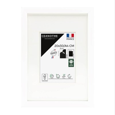 Cadre Photo Avec Passe-partout 20x30 Cm Bois Reconstitué Fsc MILAN CEANOTHE
