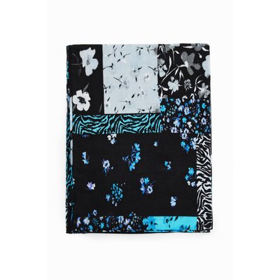 Foulard rectangulaire patchwork floral DESIGUAL