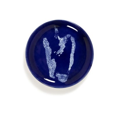 Assiette Feast Par Ottolenghi Poivron Grès Lapis Lazuli/blanc Ø19 Cm SERAX
