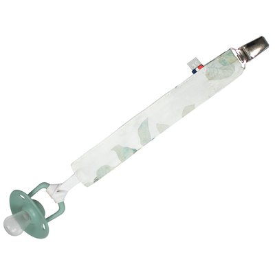 Attache tétine personnalisable en coton EUCALYPTUS SEVIRA KIDS