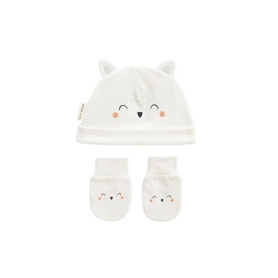 Bonnet bébé et moufles anti-griffures KIMI PETIT BEGUIN