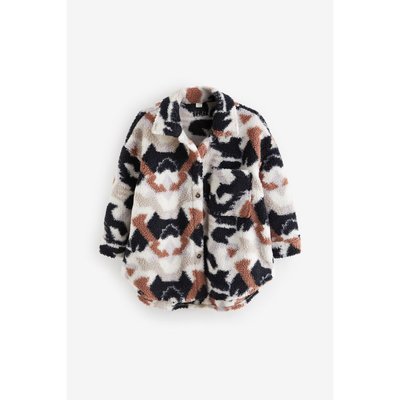 Veste-chemise en peau lainée et molleton NEXT