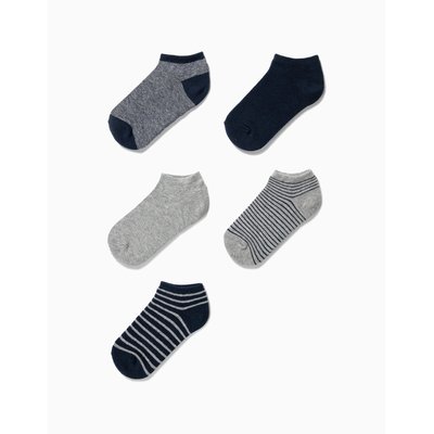 Pack 5 Paires de Socquettes Unies/Rayées ZIPPY