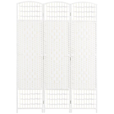 Cloison de séparation Bois Blanc HOMCOM