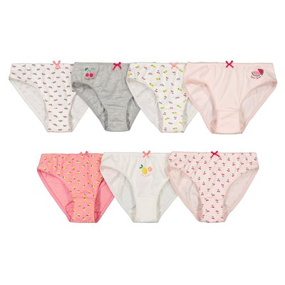 Pack of 7 Briefs in Fruity Print Cotton LA REDOUTE COLLECTIONS