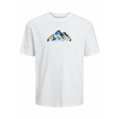 Mountain Print Cotton T-Shirt JACK & JONES