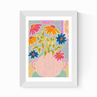 Coneflowers in a Vase by Kartika Paramita EAST END PRINTS