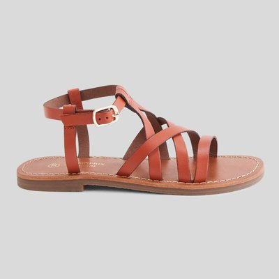 Sandales à brides en cuir MONOPRIX