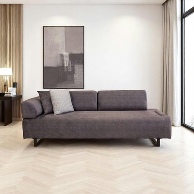 Canapé 3 places anthracite - lit d'appoint, design LUCCA PIER IMPORT