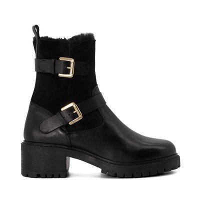 Bottes de moto doublées en imitation fourrure - PERFORM DUNE LONDON