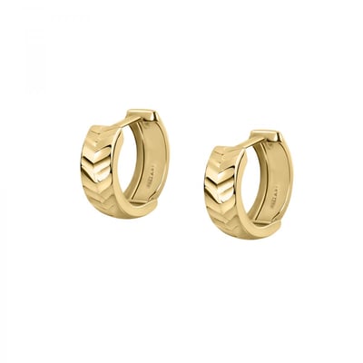Boucles D'oreilles En Or Jaune 750 B-classic BLUESPIRIT