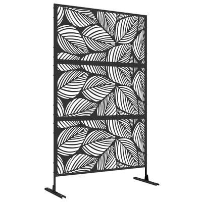 Panneau brise vue décoratif paravent extérieur motif végétal métal OUTSUNNY