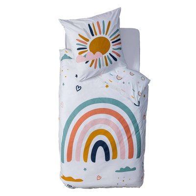 Parure de lit enfant Arc en ciel - 100% coton 57 fils ATMOSPHERA