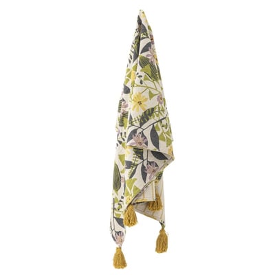 Plaid coton imprimé floral   Camelie BLOOMINGVILLE