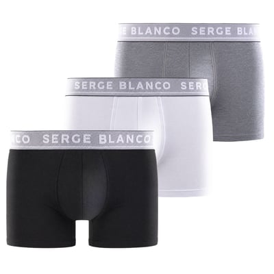 Lot De 3 Boxers Coton SERGE BLANCO