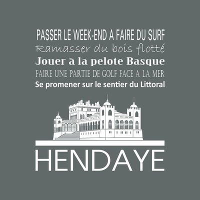 Tableau Mural Hendaye RÉGIONALISME CEANOTHE