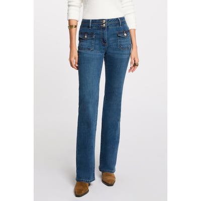 Jeans bootcut poches à boutons MORGAN